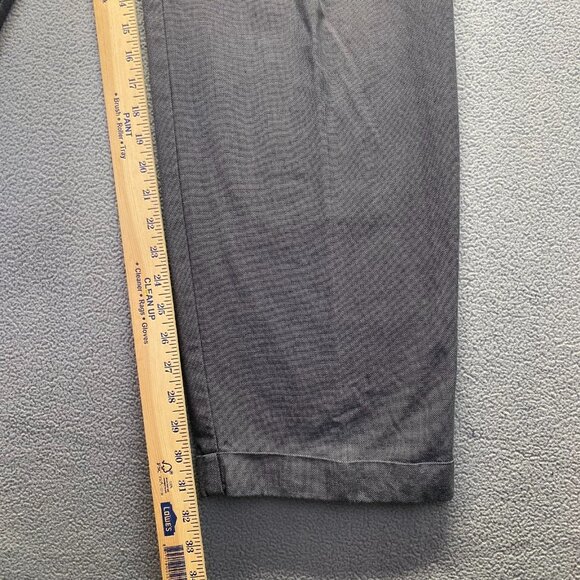 Structure Mens Slim Fit Pants  Size 36X32 Gray Pleated,Cotton - Picture 6 of 9